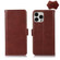 iPhone 12 Pro Max Crazy Horse Top Layer Cowhide Leather Phone Case - Brown