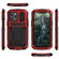 iPhone 12 Pro Max R-JUST Shockproof Waterproof Dust-proof Metal + Silicone Protective Case with Holder - Red