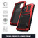 iPhone 12 Pro Max R-JUST Shockproof Waterproof Dust-proof Metal + Silicone Protective Case with Holder - Red