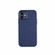 iPhone 12 Pro Max Mesh Texture Cowhide Leather Back Cover Full-wrapped Shockproof Case - Blue