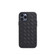 iPhone 12 Pro Max Woven Texture Sheepskin Leather Back Cover Full-wrapped Shockproof Case - Black
