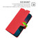 iPhone 13 mini Ultra-thin Voltage Side Buckle PU + TPU Horizontal Flip Leather Case with Holder & Card Slot  - Red