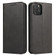 iPhone 13 mini Calf Texture Magnetic Horizontal Flip Leather Case with Holder & Card Slots & Wallet  - Black