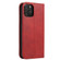 iPhone 13 mini Calf Texture Magnetic Horizontal Flip Leather Case with Holder & Card Slots & Wallet  - Red