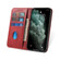 iPhone 13 mini Calf Texture Magnetic Horizontal Flip Leather Case with Holder & Card Slots & Wallet  - Red