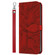 iPhone 13 mini Life of Tree Embossing Pattern Horizontal Flip Leather Case with Holder & Card Slot & Wallet & Photo Frame & Lanyard  - Red