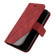 iPhone 13 mini Skin Feel Splicing Horizontal Flip Leather Phone Case  - Red