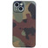 iPhone 13 mini Camouflage Pattern Film PC Phone Case - Green Camouflage