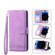 iPhone 13 mini Dierfeng Dream Line TPU + PU  Leather Phone Case - Purple