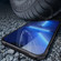 iPhone 13 mini Carbon Fiber Texture Phone Case with Holder  - Blue+Black