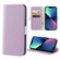 iPhone 13 mini Candy Color Litchi Texture Leather Phone Case  - Light Purple