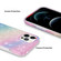 iPhone 13 mini Gradient Color Shell Texture IMD TPU Shockproof Case with Ring Holder  - Gradient Rainbow