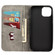 iPhone 13 mini Skin Feel Splicing Leather Phone Case  - Grey