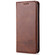 iPhone 13 mini AZNS Magnetic Calf Texture Horizontal Flip Leather Case with Card Slots & Holder & Wallet  - Dark Brown