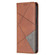 iPhone 13 mini Rhombus Texture Horizontal Flip Magnetic Leather Case with Holder & Card Slots  - Brown