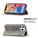 iPhone 13 mini Rhombus Texture Horizontal Flip Magnetic Leather Case with Holder & Card Slots  - Grey