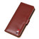iPhone 13 mini 3-Color Pearl Texture Magnetic Buckle Horizontal Flip PU Leather Case with Card Slots & Wallet & Holder  - Brown