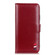 iPhone 13 mini 3-Color Pearl Texture Magnetic Buckle Horizontal Flip PU Leather Case with Card Slots & Wallet & Holder  - Wine Red