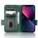 iPhone 13 mini Symmetrical Triangle Leather Phone Case - Green