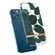 iPhone 13 mini High Translucent Electroplating Flower Pattern TPU + PC Shockproof Case  - Banana Leaf