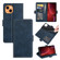 iPhone 13 mini Dual-side Magnetic Buckle Horizontal Flip Leather Case with Holder & Card Slots & Wallet  - Dark Blue
