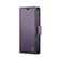 iPhone 13 mini CaseMe 023 Butterfly Buckle Litchi Texture RFID Anti-theft Leather Phone Case - Pearly Purple