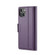 iPhone 13 mini CaseMe 023 Butterfly Buckle Litchi Texture RFID Anti-theft Leather Phone Case - Pearly Purple