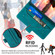 iPhone 13 mini Stitching Magnetic RFID Leather Case  - Deep Green