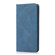 iPhone 13 mini Strong Magnetic Crazy Horse Texture Horizontal Flip Leather Case with Holder & Card Slots & Wallet  - Blue