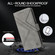 iPhone 13 mini  / 12 mini RFID Geometric Line Flip Leather Phone Case - Grey