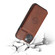 iPhone 13 mini Calf Texture Magnetic Card Bag PU Shockproof Case with Holder & Card Slot  - Coffee