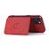 iPhone 13 mini Calf Texture Magnetic Card Bag PU Shockproof Case with Holder & Card Slot  - Red