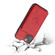 iPhone 13 mini Calf Texture Magnetic Card Bag PU Shockproof Case with Holder & Card Slot  - Red