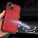 iPhone 13 mini Calf Texture Magnetic Card Bag PU Shockproof Case with Holder & Card Slot  - Red