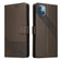 iPhone 13 mini GQUTROBE Skin Feel Magnetic Leather Phone Case  - Brown