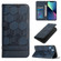 iPhone 13 mini Football Texture Magnetic Leather Flip Phone Case  - Dark Blue