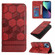 iPhone 13 mini Football Texture Magnetic Leather Flip Phone Case  - Red