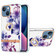 iPhone 13 mini Ring IMD Flowers TPU Phone Case  - Purple Begonia