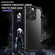 iPhone 13 mini Carbon Fiber Texture PC + TPU Shockproof Phone Case  / 12 mini - Dark Blue