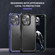 iPhone 13 mini Carbon Fiber Texture PC + TPU Shockproof Phone Case  / 12 mini - Dark Blue