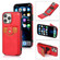 iPhone 13 mini Soft Skin Leather Wallet Bag Phone Case  - Red