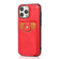 iPhone 13 mini Soft Skin Leather Wallet Bag Phone Case  - Red