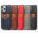 iPhone 13 mini Soft Skin Leather Wallet Bag Phone Case  - Grey