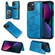 iPhone 13 mini Butterfly Embossing Pattern Shockproof Phone Case  - Blue