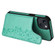 iPhone 13 mini Six Cats Embossing Pattern Shockproof Phone Case  - Green