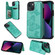 iPhone 13 mini Butterfly Embossing Pattern Shockproof Phone Case  - Green