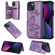 iPhone 13 mini Butterfly Embossing Pattern Shockproof Phone Case  - Purple