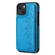 iPhone 13 mini Six Cats Embossing Pattern Shockproof Phone Case  - Blue