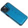 iPhone 13 mini Six Cats Embossing Pattern Shockproof Phone Case  - Blue