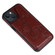 iPhone 13 mini Butterfly Embossing Pattern Shockproof Phone Case  - Brown